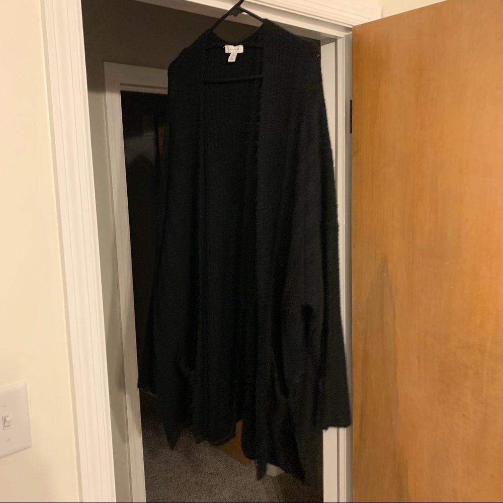 Topshop open front oversized textured cardigan